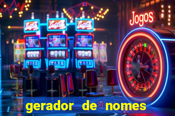 gerador de nomes para jogos